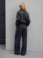 بامبر کراپ زنانه برند ZARA{مشکی} - Image 2
